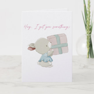 Gift goals holiday card