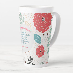 GIFT - Grandma Poems From Grandchildren - CUSTOM Latte Mug