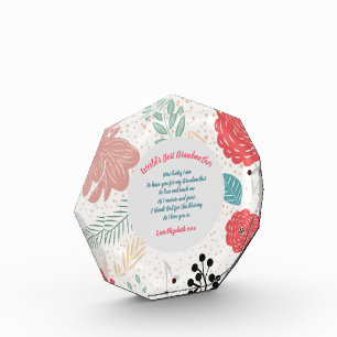 GIFT - Grandma Poems From Grandchildren - CUSTOM Photo Block