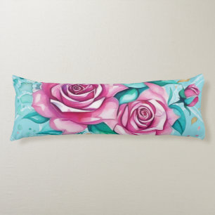 Gift Her Gorgeous Floral Body Pillow & Personalize