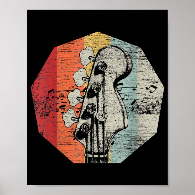 Gift Idea For Bass-guitarist - Bass Guitar  Poster (Front)