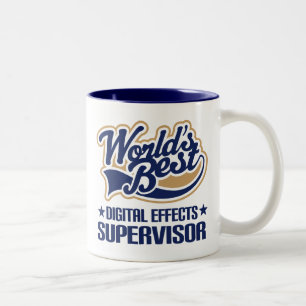 Gift Idea For Digital Effects Supervisor (Worlds B Two-Tone Coffee Mug