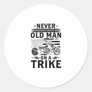 Gift idea for trikers   Trike Driving Trikes Hobby Classic Round Sticker