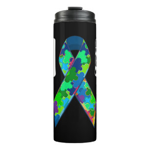 Gift Idea for Women - Autism Mom Shirt. Awesome pr Thermal Tumbler