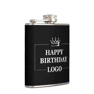 Gift Idea, Personalized Birthday Custom Template Hip Flask