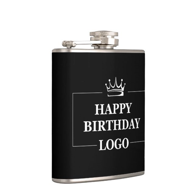 Gift Idea, Personalized Birthday Custom Template Hip Flask (Right)