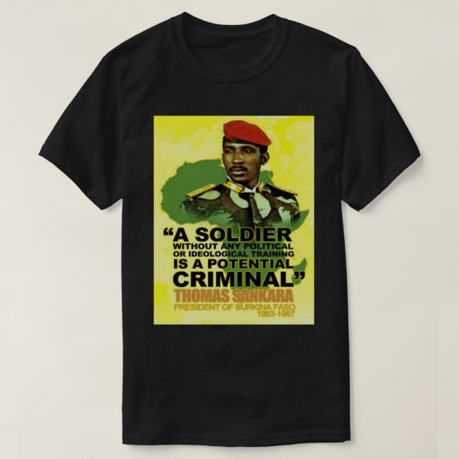 Gift Idea Thomas Revolutionary Sankara Funny Graph T-Shirt (Design Front)
