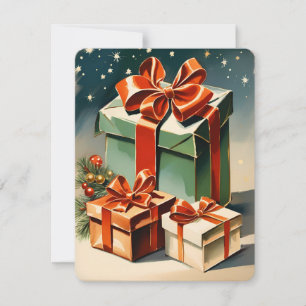 gift illustration christmas  holiday card