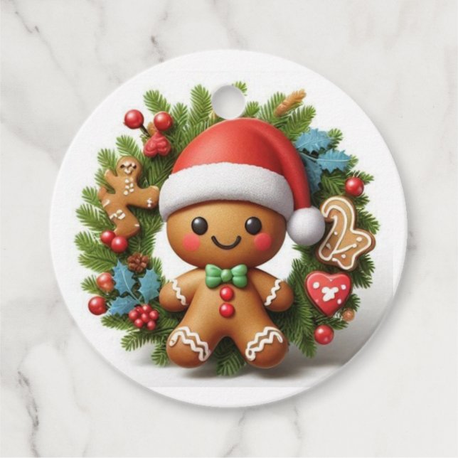 Gift label "Bonhomme Pain d'Spices" (Front)