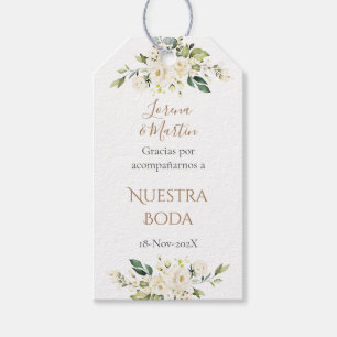 gift label Wedding gift tag in Span