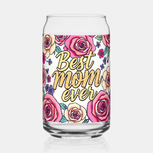 Gift Luxury Floral Modern Collection Can Glass