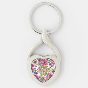 Gift Luxury Floral Modern Collection Keychain