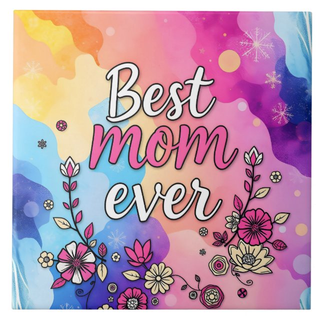 Gift Luxury Floral Trendy Collection Tile (Front)