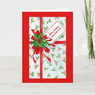Gift Merry Christmas From Both of Us Holiday Card