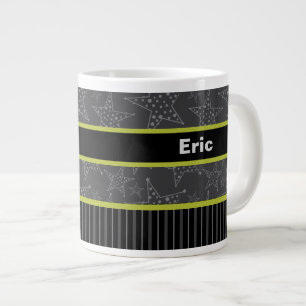 Gift Mug pour lui, tasse de nom personnalisée, gri