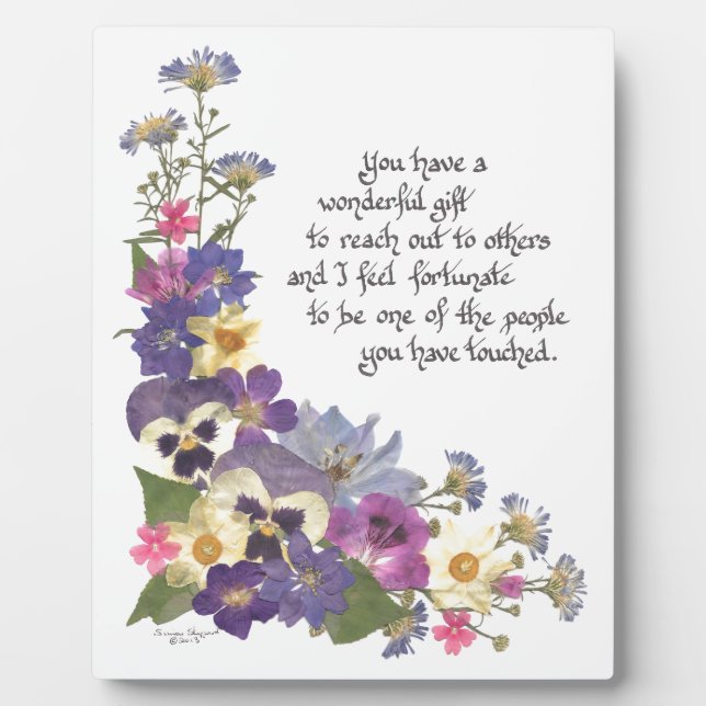 gift of appreciation plaque (Front)