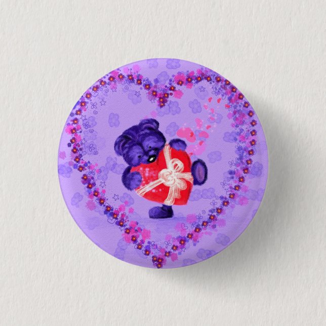 Gift Of Love - For You 1 Inch Round Button (Front)