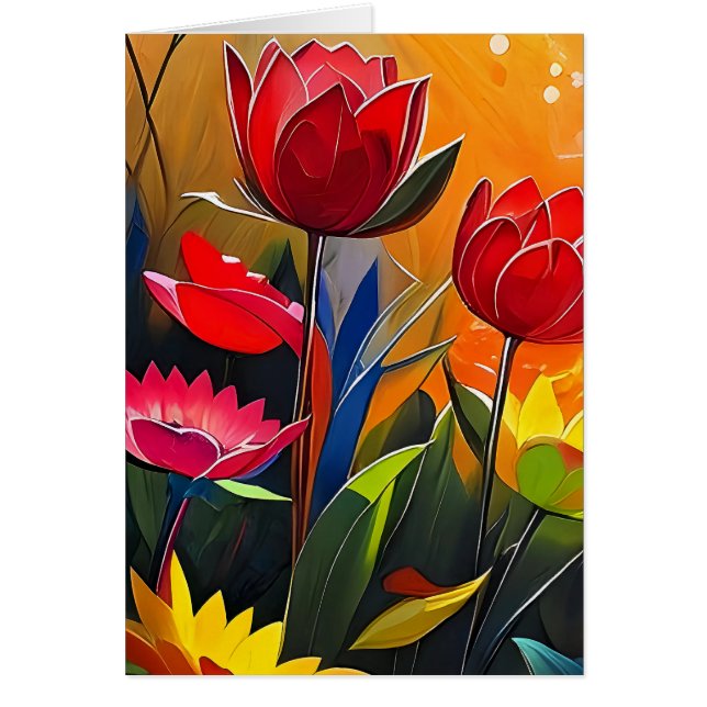 Gift of thought with flowers (Front)