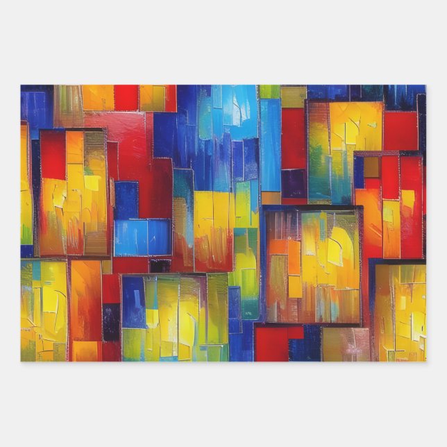 Gift paper - Colored windows (Front)