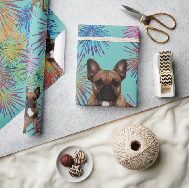 gift paper, French bulldogge Wrapping Paper (Crafts)