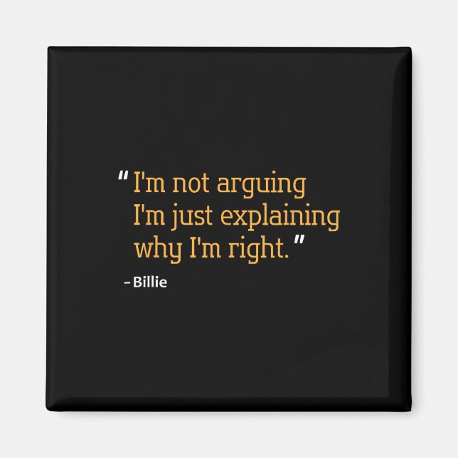 Gift Quote Funny Birthday Personalized Name Idea  Magnet (Front)
