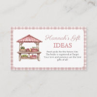 Gift Registry Bridal Shower enclosure card