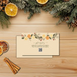 Gift Registry QR Code  Dried Citrus Baby Shower  Enclosure Card<br><div class="desc">Modern Dried Citrus Merry Little Baby Shower collection, a fresh and stylish stationery and party supplies line. Featuring vibrant, dried citrus slices in warm oranges and yellows, this collection brings a modern, boho twist to baby shower celebrations. Clean lines and contemporary design elements add a chic flair, while the citrus...</div>