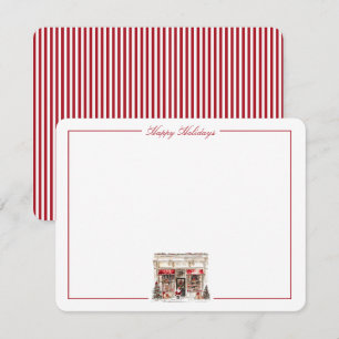 Gift Shop Christmas Personalized Stationery Card