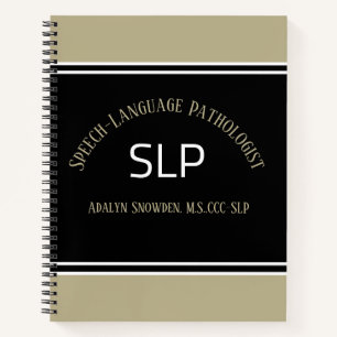 GIFT!! SLP (speech language pathologist) spiral  N Notebook