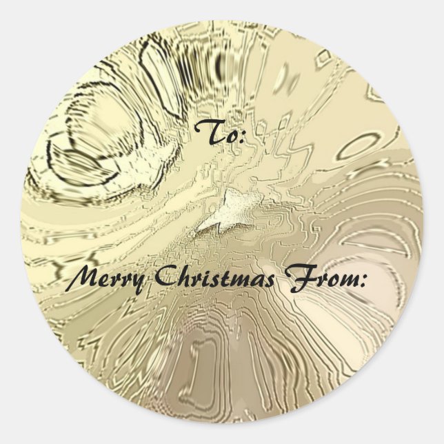 Gift Sticker - Merry Christmas from: Strike Gold (Front)
