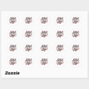 Gift Stickers-Sealed with love Label