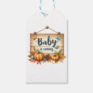 Gift Tag-Autumn Baby Shower Gift Tags