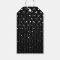 Gift Tag Black Sparkley Jewels