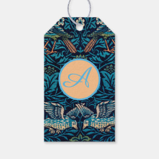 Gift Tag Custom Initial WILLIAM MORRIS
