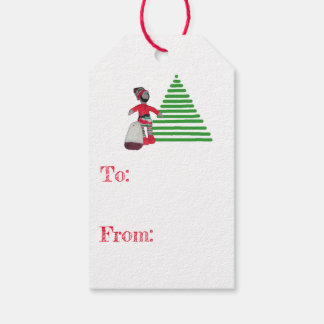 Gift Tag - Elf and Tree