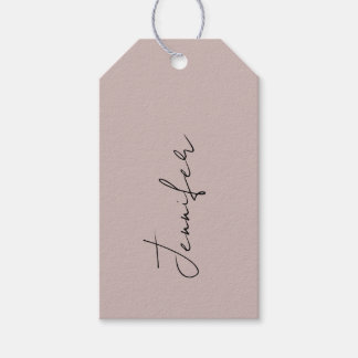 Gift Tag for a Bridal Shower With Name.