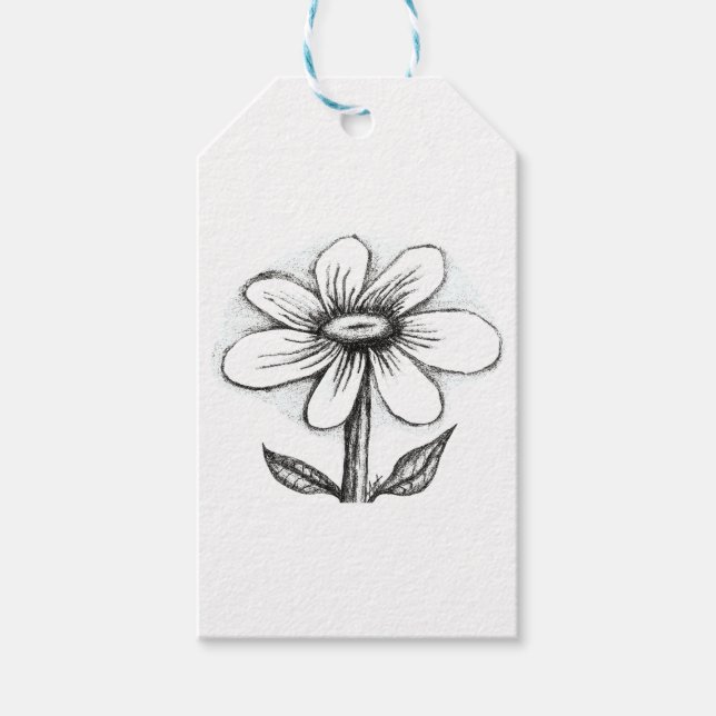 gift tag for her with daisy (Front)