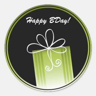 Gift Tag Happy Birthday Sticker
