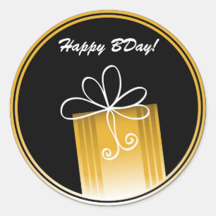 Gift Tag Happy Birthday Sticker