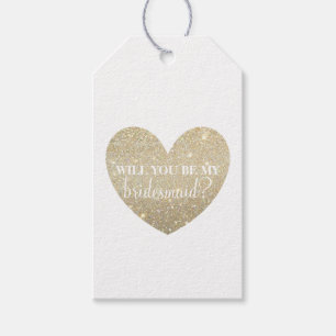 Gift Tag - Heart Fab bridesmaid-will you be my