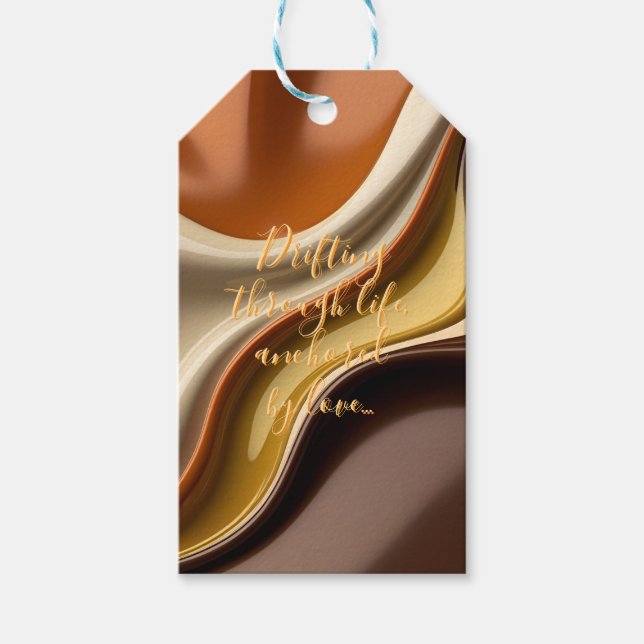 Gift tag in stylish abstract graphic (Front)