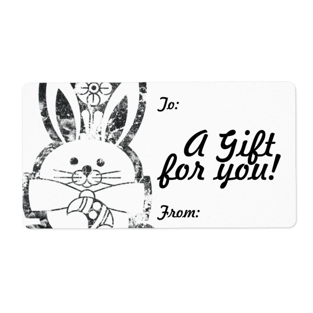 Gift Tag Label Template To/From Customizable (Front)