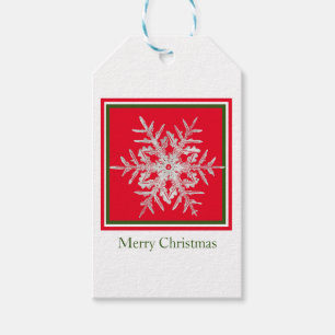 Gift Tag Merry Christmas Bentley Snowflake