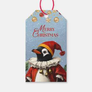 GIFT TAG MERRY CHRISTMAS PENGUIN