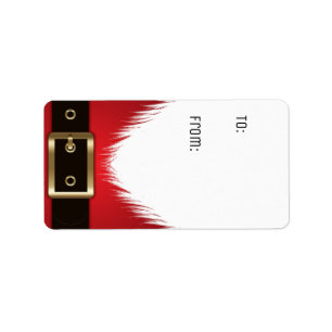 Gift Tag Santa Tag Sticker