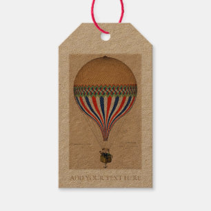 GIFT TAG : VINTAGE FRENCH HOT AIR BALLOON