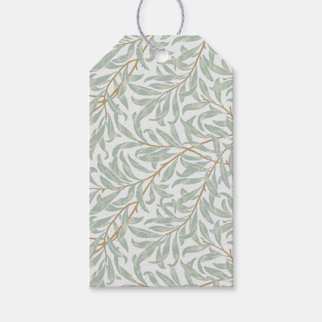 GIFT TAG : WILLIAM MORRIS : WILLOW DESIGN (Front)