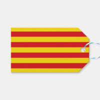 Gift Tag with Flag of Catalonia, Spain