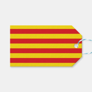 Gift Tag with Flag of Catalonia, Spain