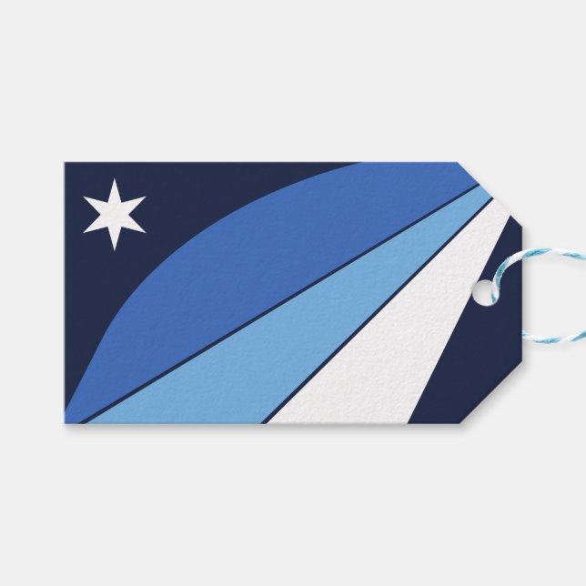 Gift Tag with Flag of Columbia, SC (Front (Horizontal))